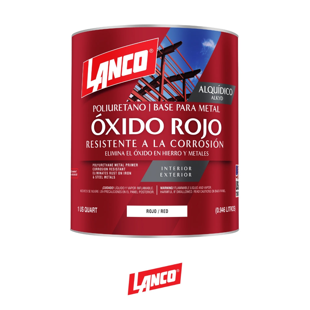 PINTURA BASE MINIO ROJO  1/4 MM100-5 LANCO