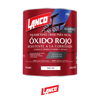 PINTURA BASE MINIO ROJO  1/4 MM100-5 LANCO