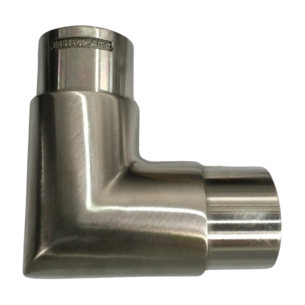 CODO RECTO INOX 90° X 42.4 MM