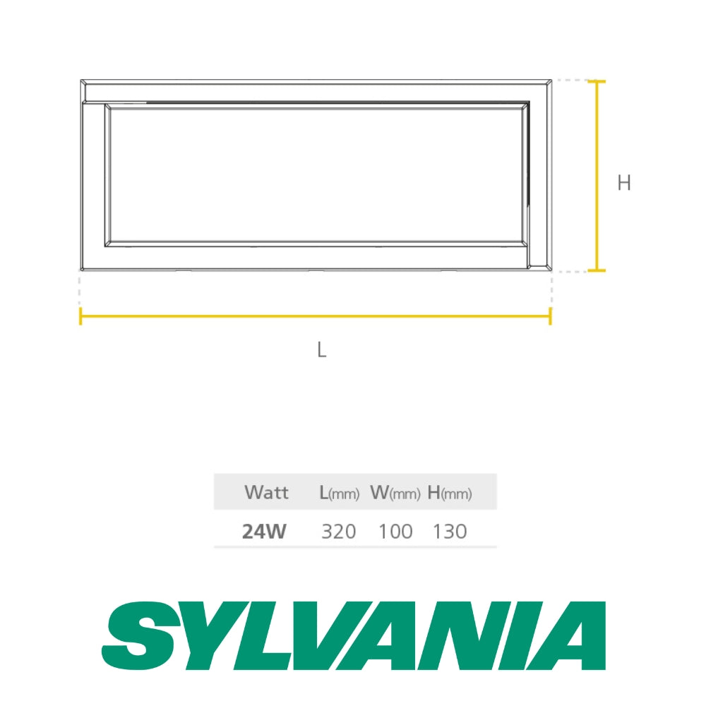 LED ASTRO RECTANGULAR 24W SYLVANIA