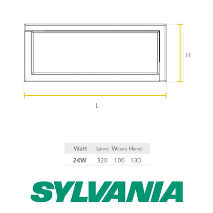 LED ASTRO RECTANGULAR 24W SYLVANIA