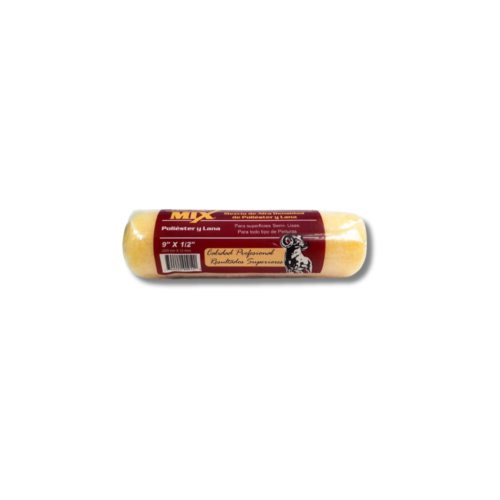 MOTA PARA RODILLO NOVA MIX POLYESTER Y LANA PROFESIONAL 9 PULGADAS X 1/2 PULGADAS RC-90912