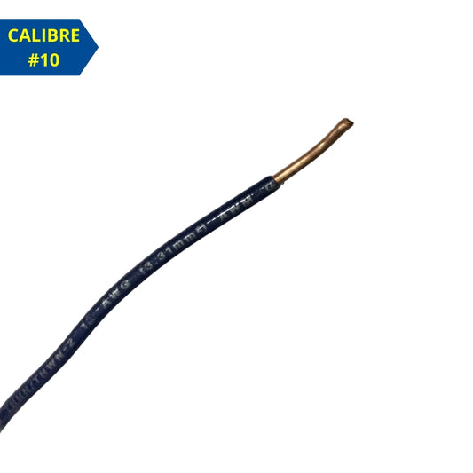 ALAMBRE THHN #10 AWG AZUL