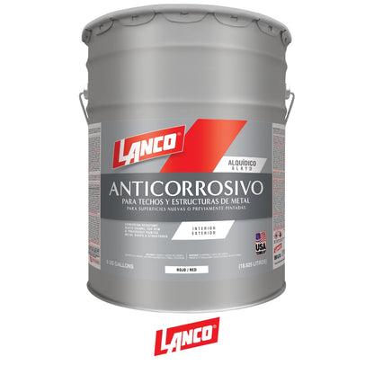 PINTURA ANTICORROSIVO ROJO 5 GALONES VA1453-2 LANCO