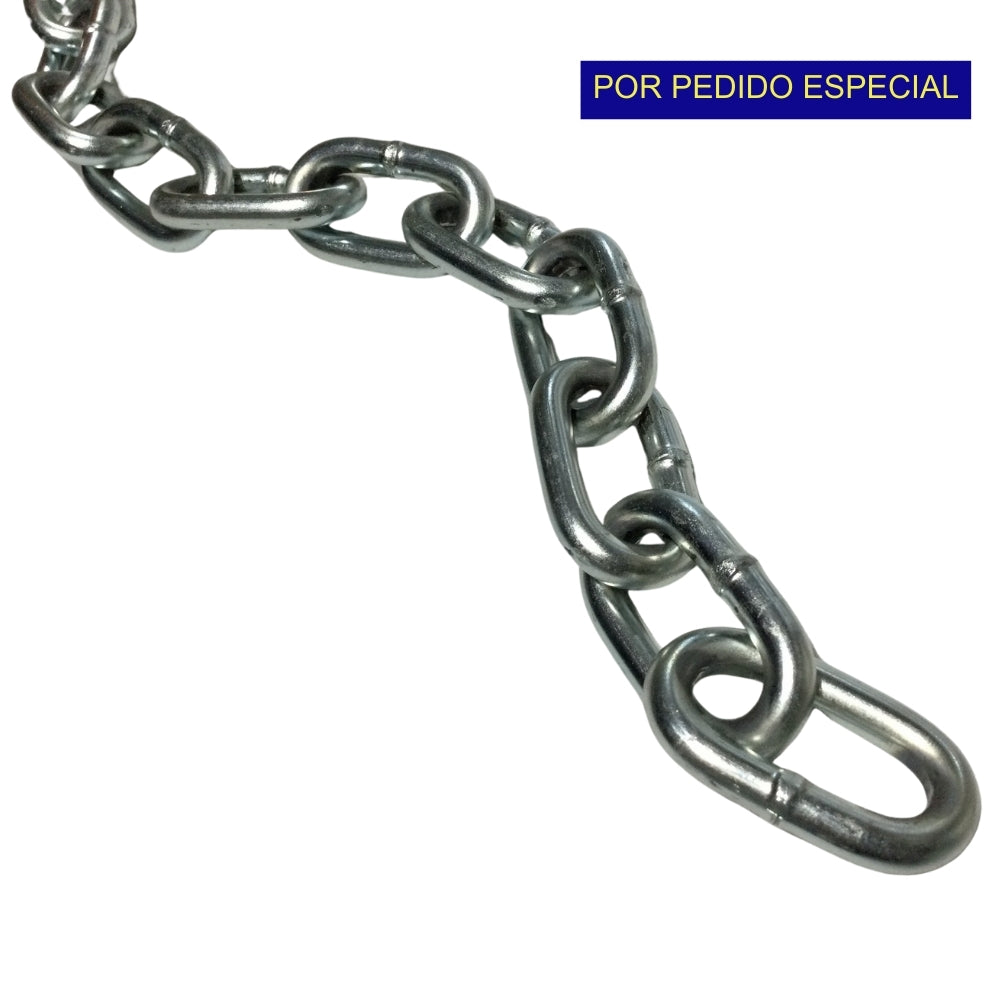 CADENA DE BOBINA DE ESLABON 1/4 PULGADAS DE ACERO GRADO 30 GALVANIZADA - METRO