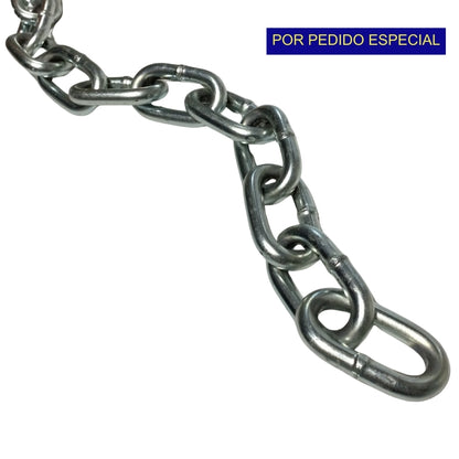 CADENA DE BOBINA DE ESLABON 1/4 PULGADAS DE ACERO GRADO 30 GALVANIZADA - METRO