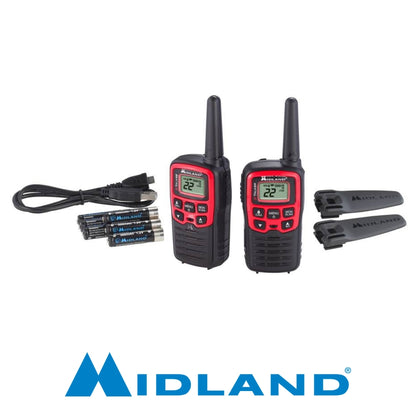 RADIO COMUNICADOR 2-VIAS 26 MILLAS MIDLAND (2 UND) 3005078