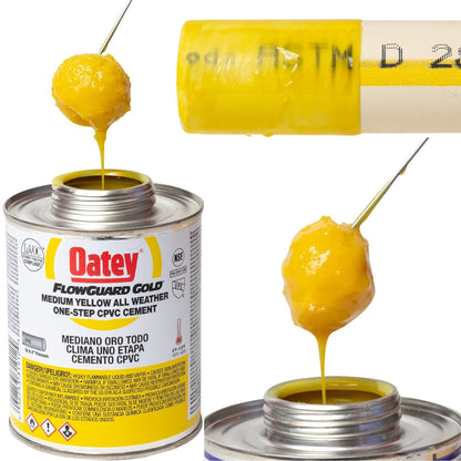 PEGAMENTO CPVC AGUA CALIENTE FLOWGUARD GOLD 1/4 PINTA OATEY