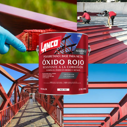 PINTURA BASE MINIO ROJO  GALON MM100-4 LANCO