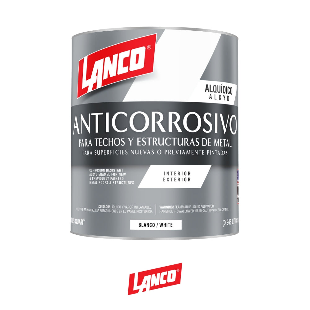 PINTURA ANTICORROSIVO BLANCO 1/4 VA1452-5 LANCO