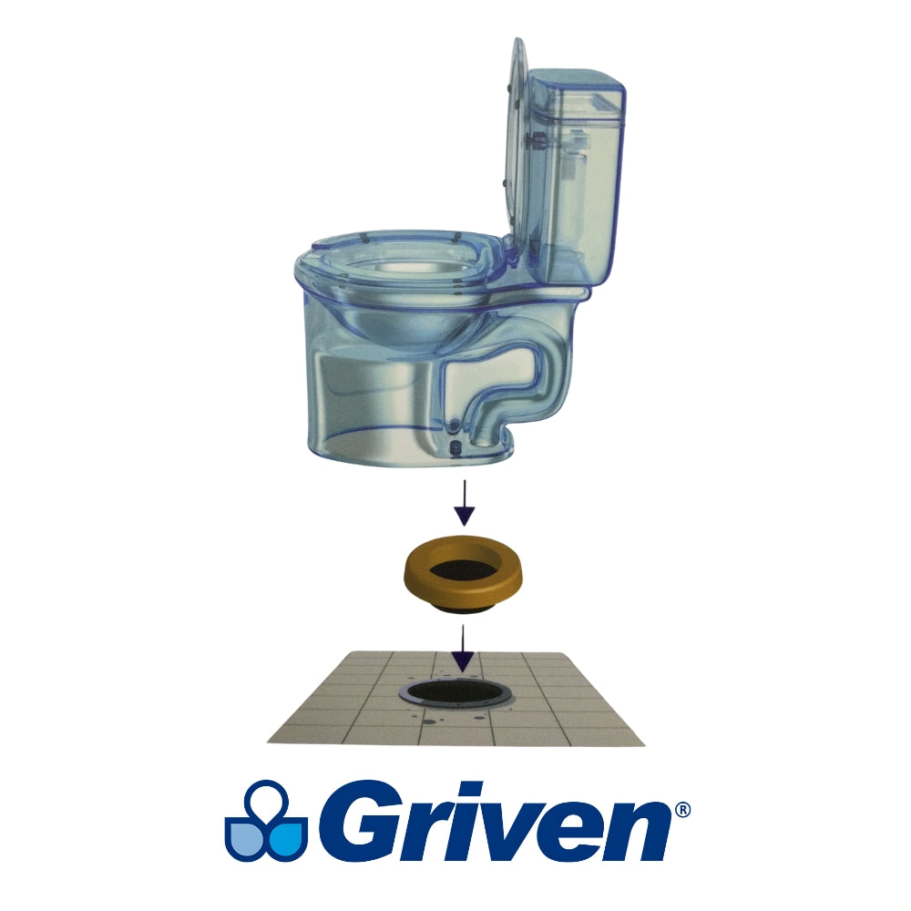 ARO DE CERA PARA INODORO CON GUIA GRIVEN A367-WR001