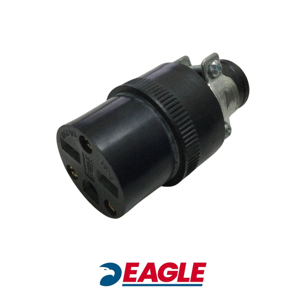 CONECTOR HEMBRA POLARIZADO 15A/125V NEGRO