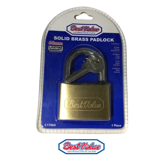CANDADO BEST VALUE DE 60MM BRONCE