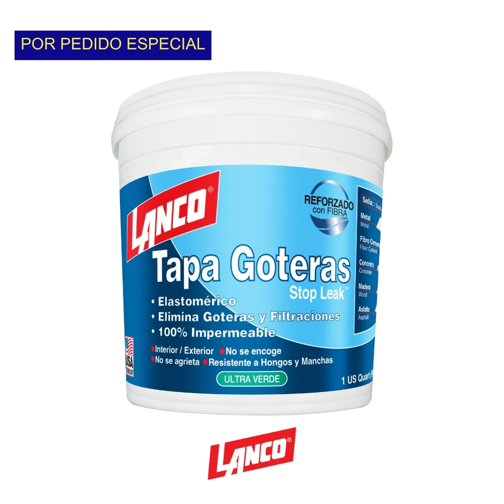 MASILLA IMPERMEABILIZANTE STOPLEAK VERDE 1/4 GALON RC1462-5 LANCO