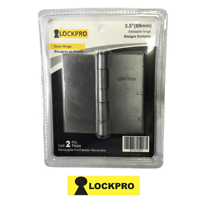 BISAGRA DE SOLDAR LISA 3.5 Pulg X 3.5 Pulg 2 mm ESPESOR LOCKPRO