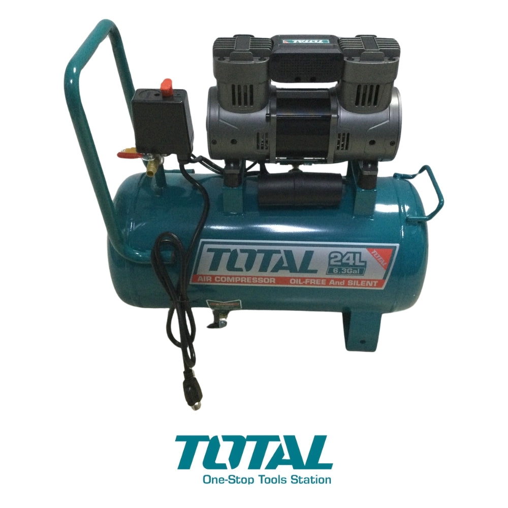 COMPRESOR DE AIRE TOTAL 24L 1.5 HP SIN ACEITE TOTAL UTCS1110242