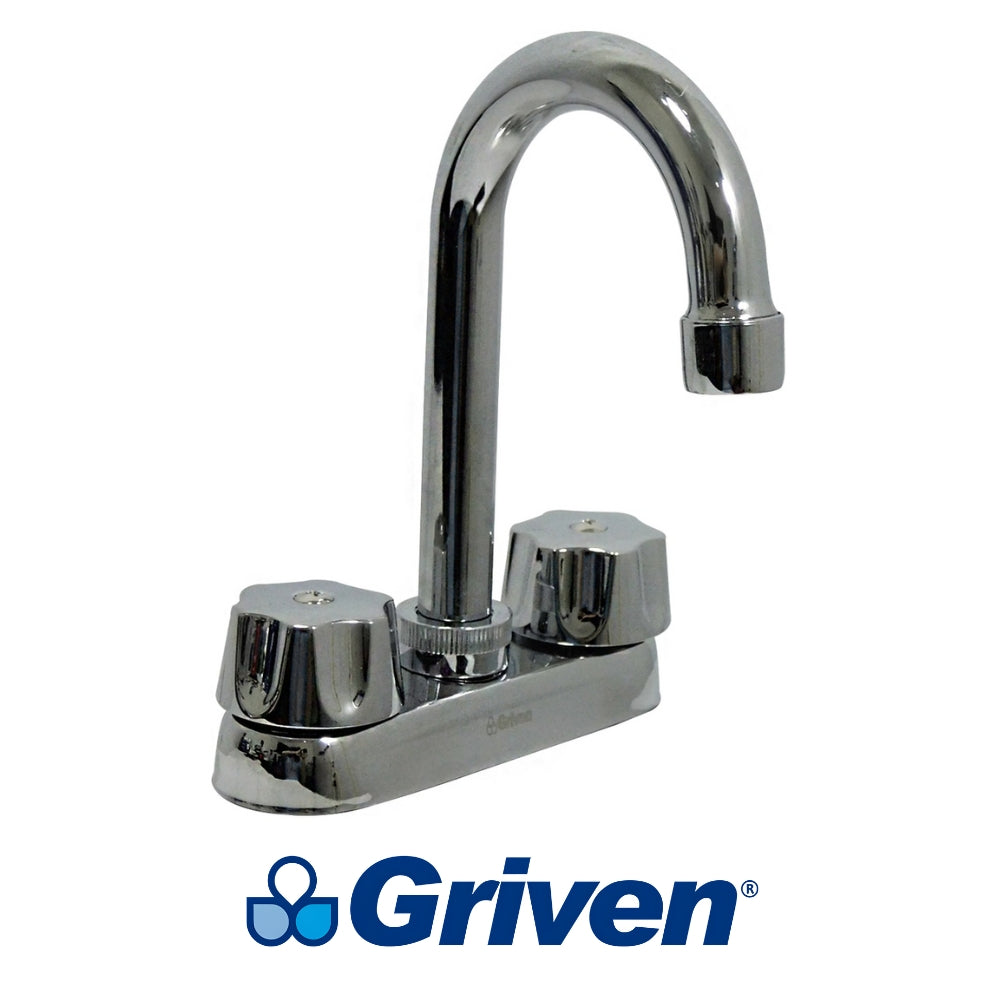 LLAVE DOBLE DE LAVAMANOS CUELLO TIPO BAR GRIVEN A367-15061C
