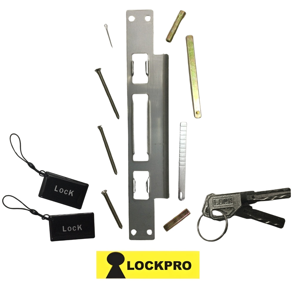CERRADURA INTELIGENTE BIOMETRICA NEGRA DIGITAL 5 METODOS DE APERTURA HR-12 LOCKPRO