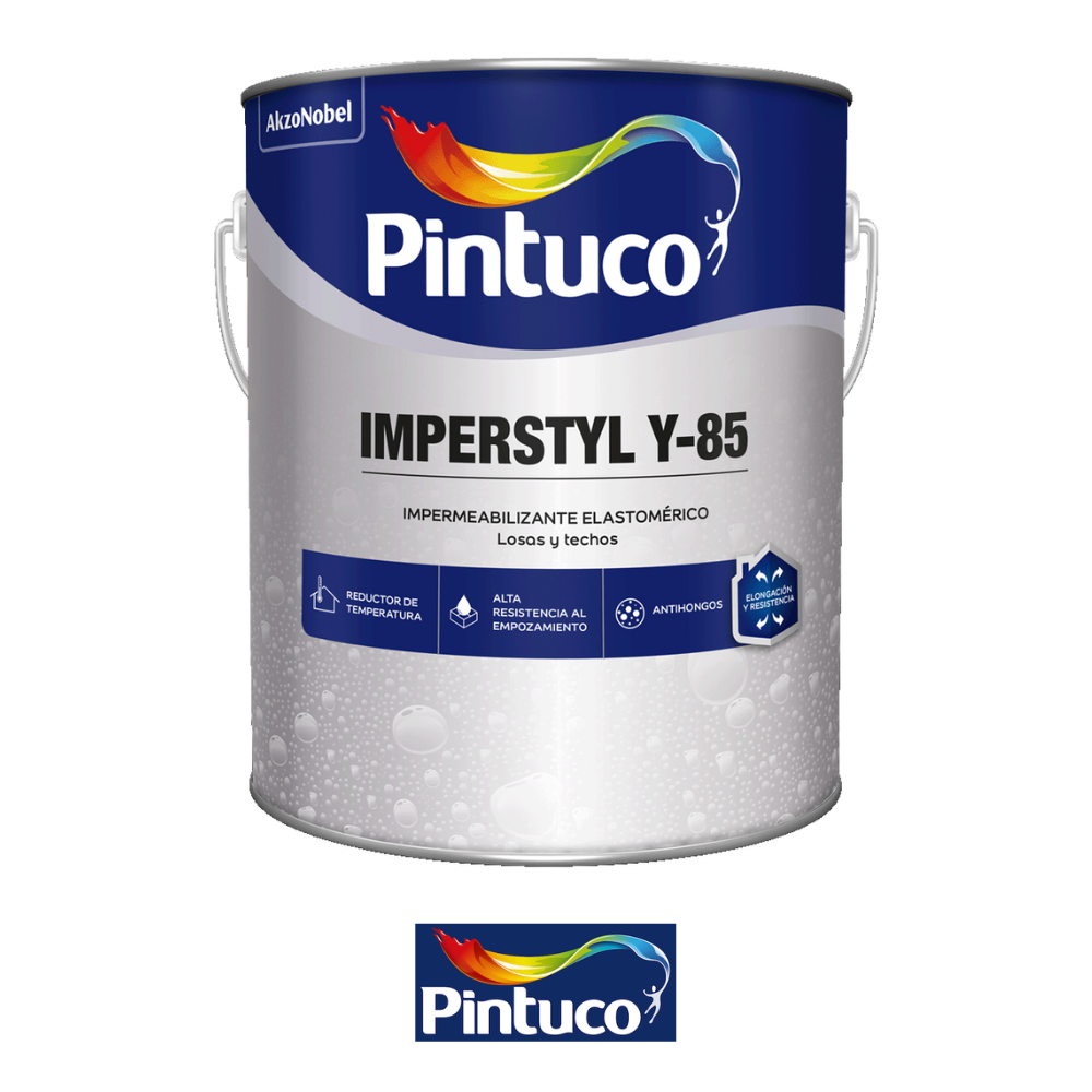 PINTURA IMPERMEABILIZANTE BLANCO IMPERSTYL Y-85 1 GL 2085