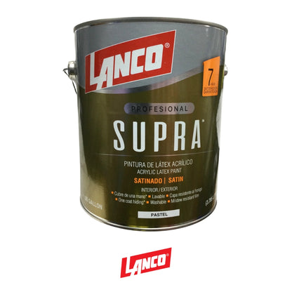 PINTURA BASE PARED SUPRA SATIN PASTEL GL VA3681-4 LANCO