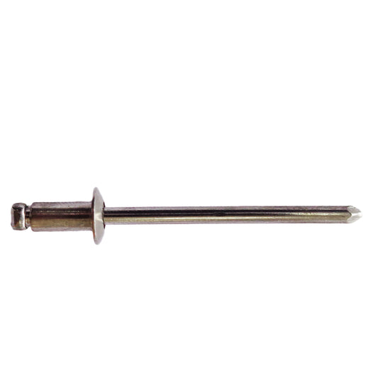 REMACHE CIEGO INOXIDABLE   1/8 PULGADAS DE ESPESOR X 0.275 PULGADAS ALTO DE CABEZA