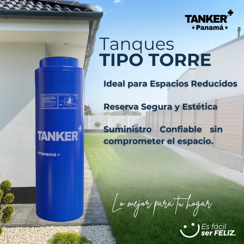 TANQUE TORRE DE RESERVA DE AGUA  211 GALONES ( 800 LITROS)