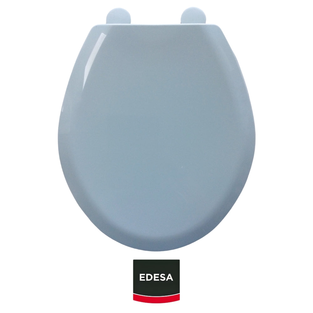 ASIENTO  CELESTE REDONDO  PARA INODORO EDESA