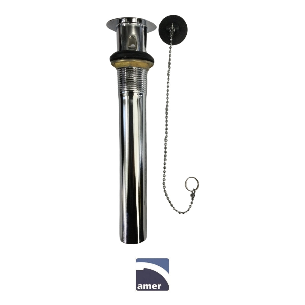 DESAGUE METALICO DE LAVAMANOS P.O. PLUG 1-1/4 PULGADAS X 8 PULGADAS AMER