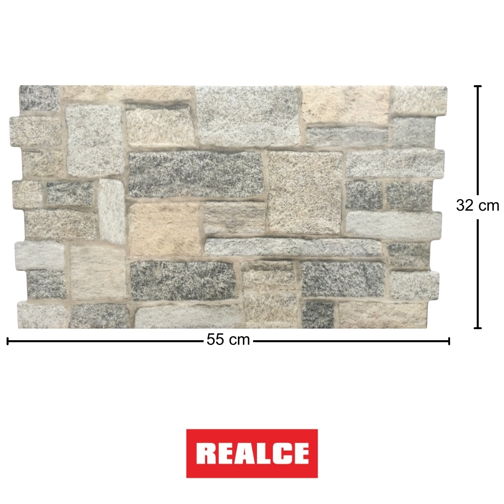 REVESTIMIENTO CERAMICO REALCE 32700 ROCK CLASSIC 32x55CM 1.39M2/CAJA