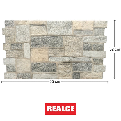 REVESTIMIENTO CERAMICO REALCE 32700 ROCK CLASSIC 32x55CM 1.39M2/CAJA
