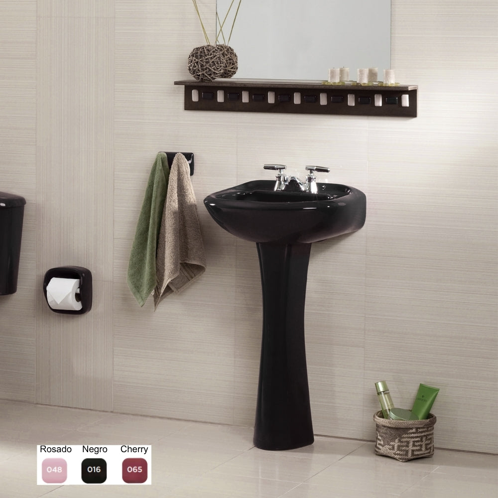 PEDESTAL STANDARD PARA LAVAMANOS NEGRO EDESA