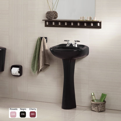 PEDESTAL STANDARD PARA LAVAMANOS NEGRO EDESA
