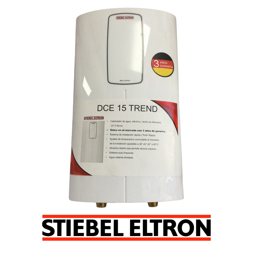 CALENTADOR DE AGUA ELECTRICO 21.6 LITROS 2 SENSORES DCE 15 TREND STIEBEL ELTRON