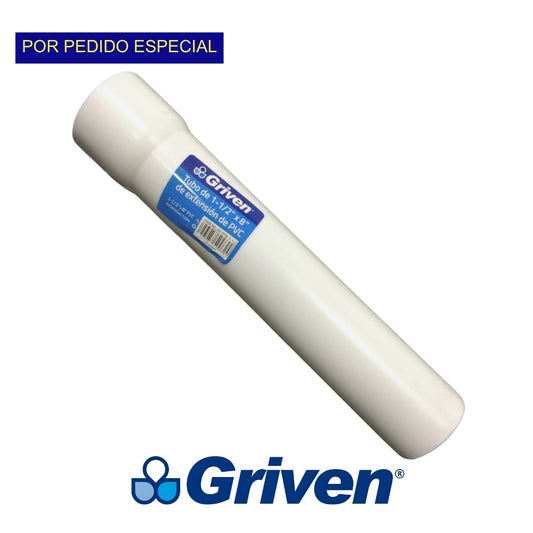 TUBO DE EXTENSION PARA FREGADERO 8 PULGADAS GRIVEN GV-ET8-1-1-2