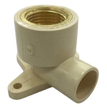 CODO 90° CPVC CTS CON OREJA H ROSCA METAL 1/2 PULGADAS