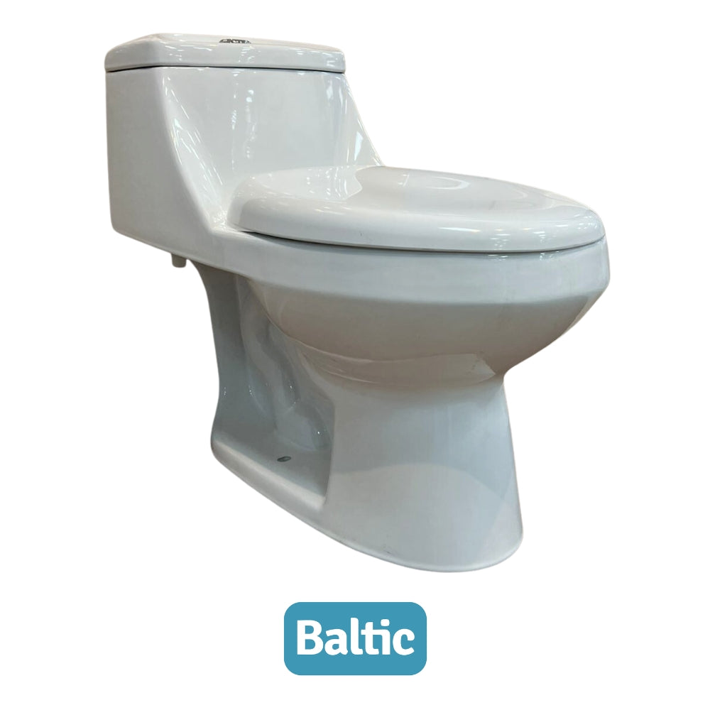 INODORO UNA PIEZA ELONGADO COLOR BLANCO BALTIC OCEANUS SR-1001