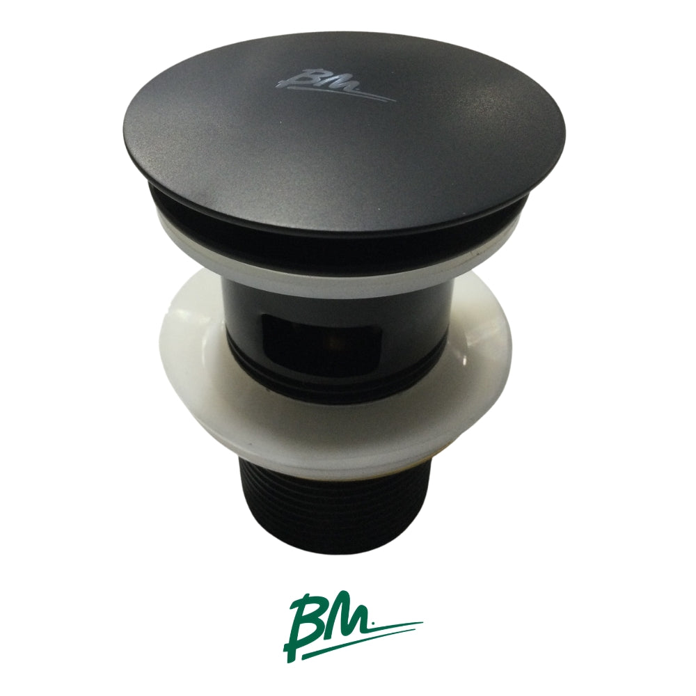 DESCARGA LAVAMANOS PUSH BUTTOM BLACK BM-C21026AS