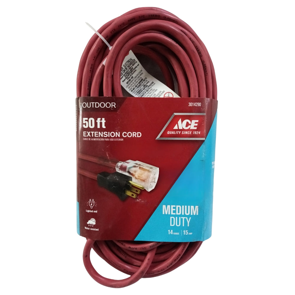 EXTENSION ELECTRICA USO PROFESIONAL 50 PIES 14/3 AWG