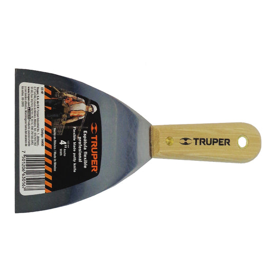 ESPATULA PROFESIONAL 4 PULGADAS  FLEXIBLE TRUPER