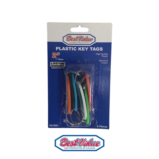 LLAVEROS PLASTICOS NORMAL(BLISTER/6PCS)