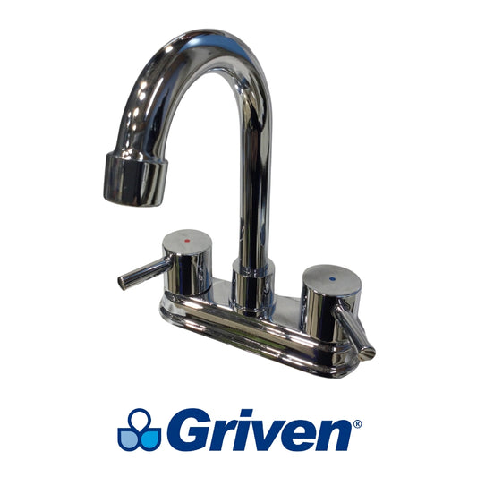 LLAVE DOBLE DE LAVAMANOS TIPO BAR GRIVEN GV-15061C-C