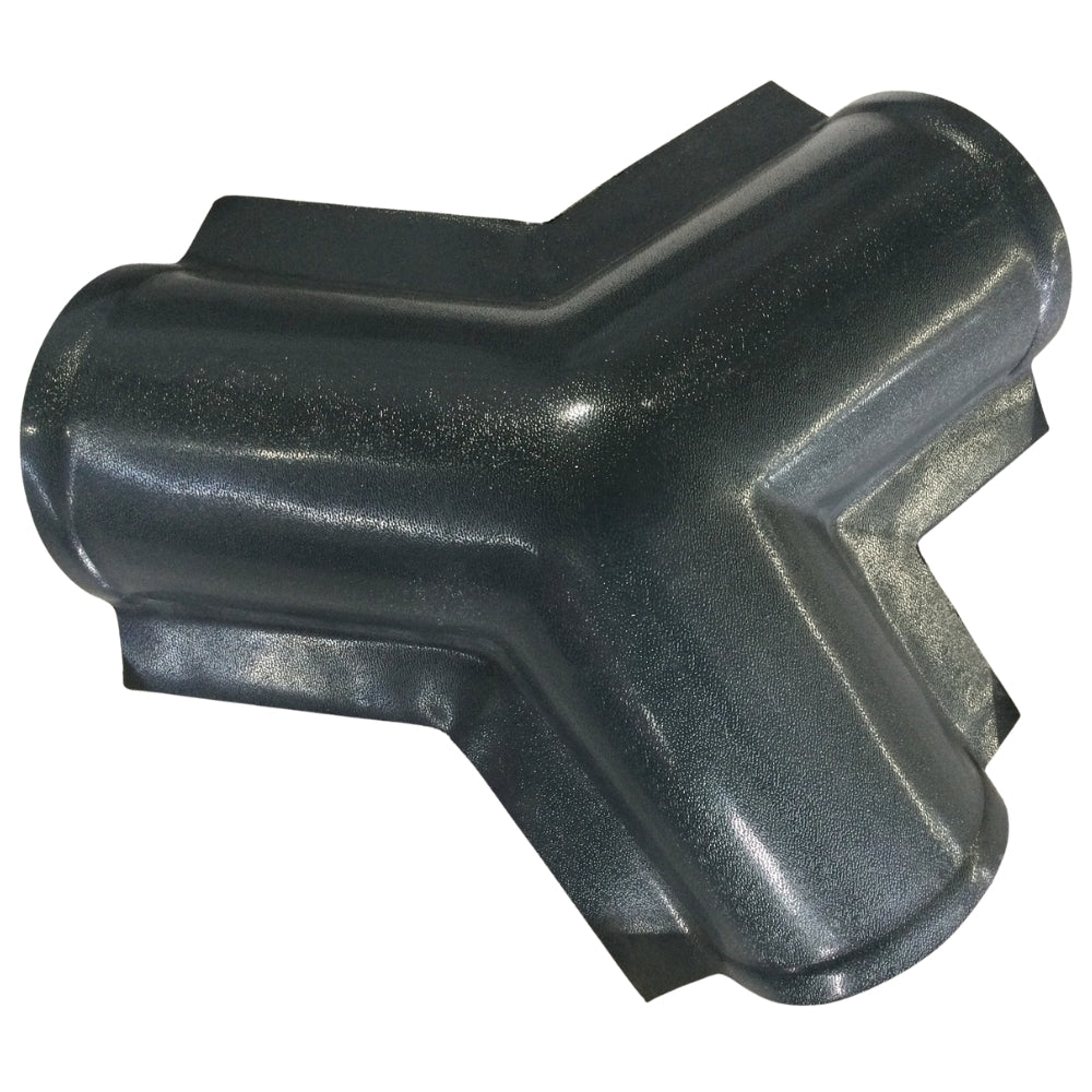 UNION DE 3 AGUAS PARA TECHO DE UPVC 0.60m X 3mm ACABADO ANTRACIT TK