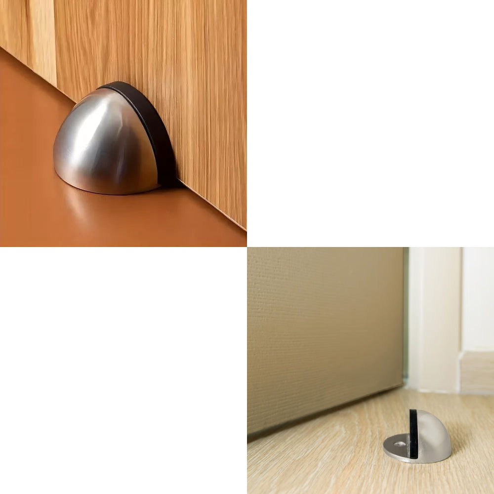 TOPE DE PUERTA TIPO DOMO CROMADO HERMEX