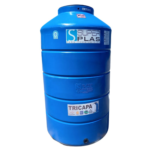 TANQUE DE RESERVA DE AGUA TRICAPA AZUL 450 GALONES (1700 LITROS)
