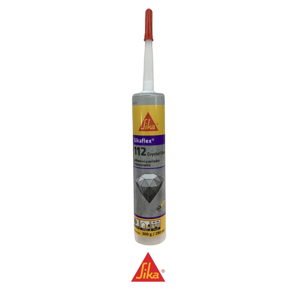 SELLADOR Y ADHESIVO TRANSPARENTE SIKAFLEX 112 CRYSTAL CLEAR 290 ML