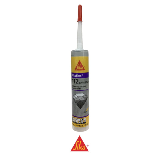 SELLADOR Y ADHESIVO TRANSPARENTE SIKAFLEX 112 CRYSTAL CLEAR 290 ML