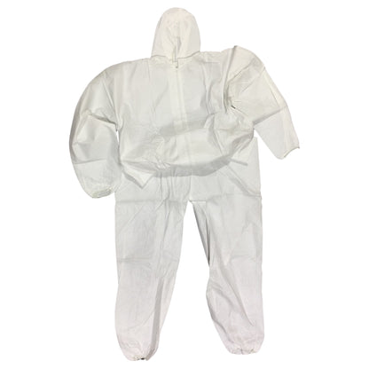 OVERALL DESECHABLE CON ZIPPER FRONTAL, CAPUCHA Y CUBRE ZAPATOS, TALLA L