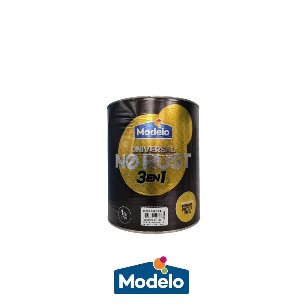 PINTURA ANTICORROSIVO NO RUST AZUL 3 EN 1 GL MODELO 19800-0006-01