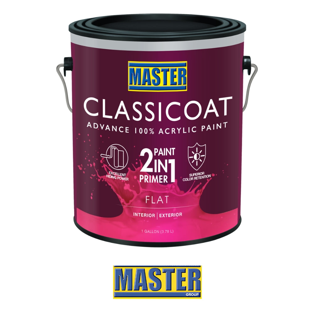 PINTURA PARA INTERIOR BASE CLASSICCOAT FLAT ACCENT GALON VV0486P MASTER