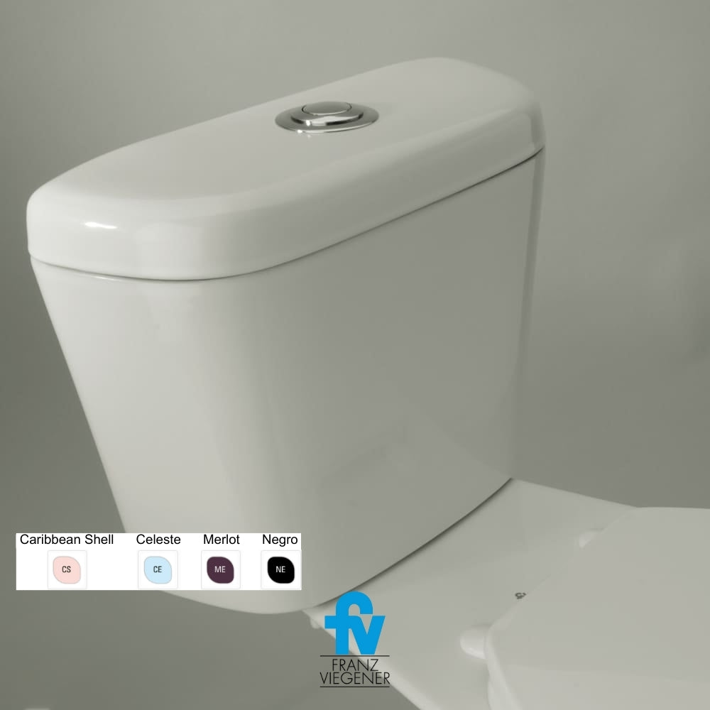 INODORO FV DOS PIEZAS MILÁN ESTÁNDAR SIMPLE DESCARGA BOTÓN NEGRO E116-S-NE